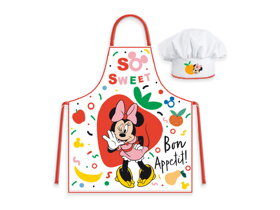 Dětská zástěra s čepicí Minnie Mouse Se Sweet