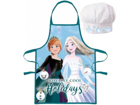 Dětská zástěra s čepicí Frozen Royally Cool Holiday