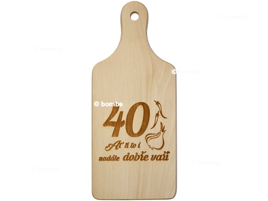 Dekorační prkénko 40 let