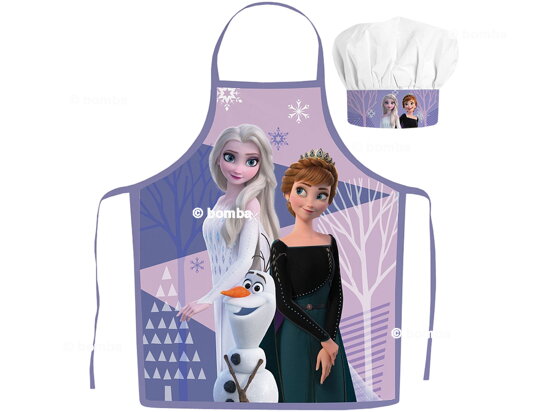 Dětská zástěra s kuchařskou čepicí Frozen