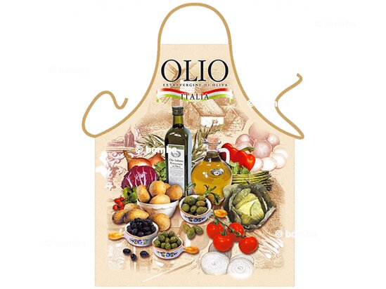 Zástěra pro milovníky olivového oleje