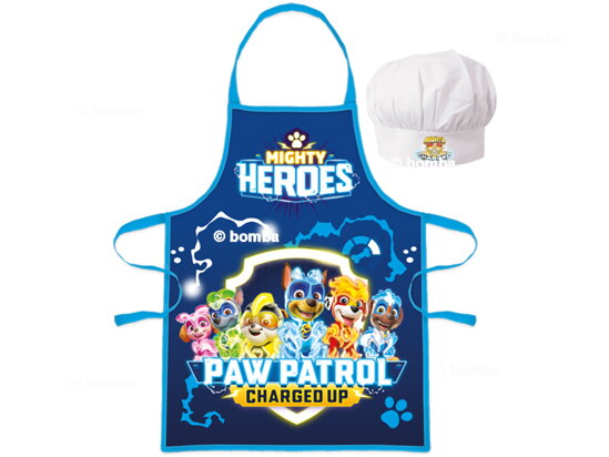 Dětská zástěra Paw Patrol Heroes s čepicí