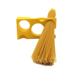 Měřič na špagety ve tvaru plátku sýra