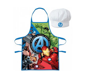 Dětská zástěra s kuchařskou čepicí Avengers II